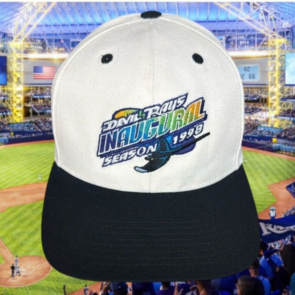 Rare Twins Enterprises 1998 Tampa Bay Devil Rays Inaugural Season Snapback Hat - Picture 2 of 13